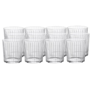 Bormioli Rocco Exclusiva Negroni Glasses, Set of 12 - 12 Oz. Ribbed Tumblers Made in Italy with Star Crystal Glass & XLT Treatment - Dishwasher Safe - 1 of 4