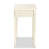 Mahler Wood 1 Drawer Console Table White - Baxton Studio: Entryway Storage, Traditional Style - 4 of 4