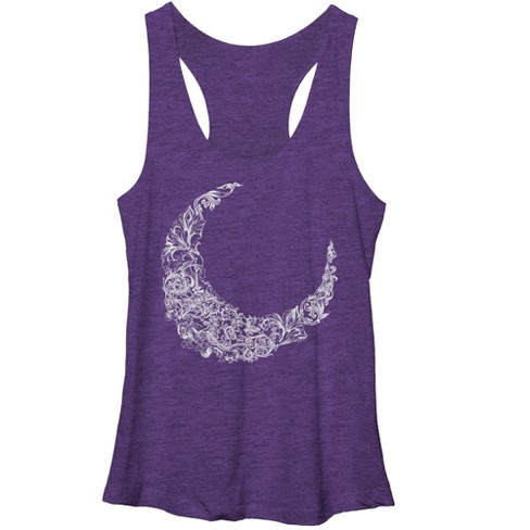 Women's Lost Gods Filigree Moon Racerback Tank Top - image 1 of 3