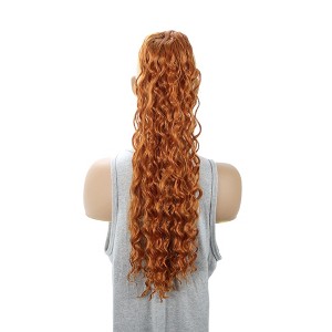 Unique Bargains Women's Latin American curly ponytail long hair Hair Extensions High Temperature Fiber 22IN 1 Pc - 1 of 4