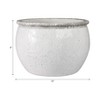 Modern Ceramic Planter and Flower Pot for Home Decor - Indoor or Outdoor Use - Minimalist Design That Elevates Any Room, Patio, or Garden - 9" White - 4 of 4