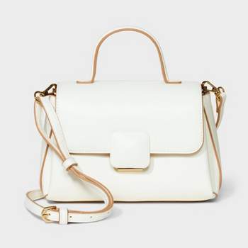 Mini Top Handle Crossbody Bag - A New Day™ Off-White