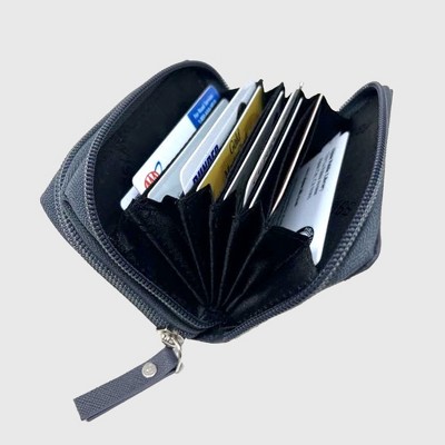 Alpine Swiss Womens Accordion Organizer Wallet Leather Credit Card Case ID