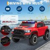 12V Kids Ride On Police Car with Remote Control, Electric Pickup Truck for Toddlers, 3 Speeds, Spring Suspension, LED Lights - 2 of 4