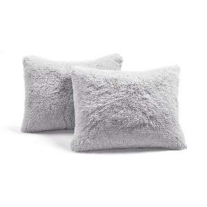 Lush Décor 3pc Emma Faux Fur Oversized Duvet Cover Set - 1 of 4