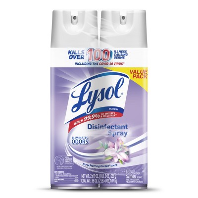 Lysol Early Morning Breeze Disinfectant Spray - 19oz/2ct