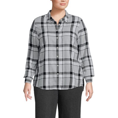 Lands' End Women's Flannel Shirt