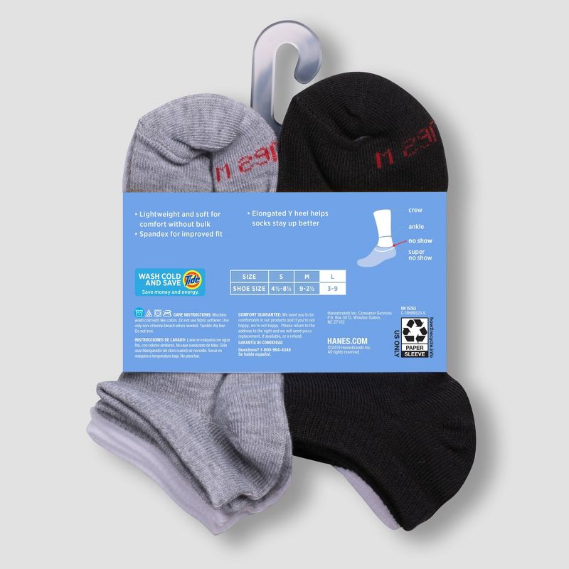 Hanes Boys' 20pk No Show Athletic Socks - Colors May Vary, 4 of 8