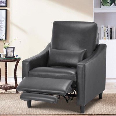 Electric Recliner Chair with Lumbar Pillow, Adjustable Angles, USB Port & Faux Leather Upholstery for Living Room or Office
