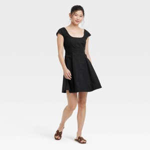 Women's Corset Woven Mini A-Line Dress - A New Day™ - 1 of 3