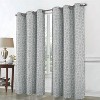 RT Designer Collection Jasper Lurex Jacquard 2 Pack Grommet Curtain Panel 36" x 84" Silver - 2 of 4