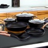 Oster Allsberg 10 Piece Aluminum Nonstick Cookware Set with Lids and Bronze Handles - 4 of 4
