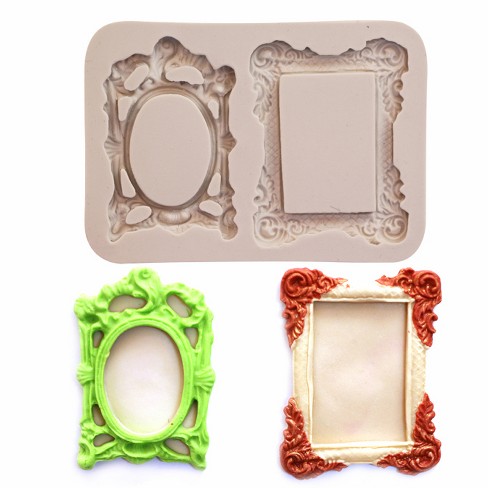 O creme Frame Silicone Fondant Mold 2