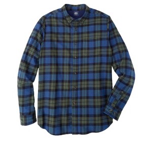 KingSize Men's Big & Tall Liberty Blues by KingSize Flannel Shirt - 1 of 4