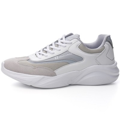 Alpine Swiss Stuart Mens Chunky Fashion Sneakers, White Gray, 11 — фото 3