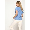 WEST K Women's Molly Dolman Sleeve Tie Front Blouse - 3 of 4