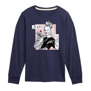 JoJo Siwa Shine Bright Long Sleeve Graphic T-Shirt - Navy - 4T - 1 of 3