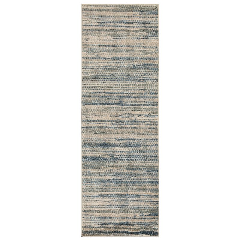 Abstract Modern Lines Indoor Runner or Area Rug by Blue Nile Mills, 1 of 5