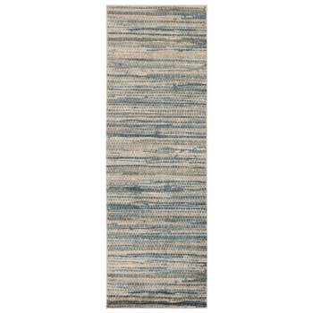 Abstract Modern Lines Indoor Runner or Area Rug by Blue Nile Mills