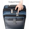 LUGGEX Carry On Luggage with Compartment, Expandable Polycarbonate Suitcase with Wheels, Carry On 20 Inch, White - 3 of 4