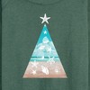 Women's - Instant Message - Photo Real Beach Fill Christmas Tree Lightweight French Terry Wide Neck Long Sleeve Shirt - 2 of 4