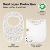 KeaBabies 8pk Organic Baby Bibs for Boy, Baby Drool Bib for Baby Boys and Girls, Newborn Teething Bibs - 3 of 4