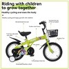 AENKYO 16/18 Inch Spider Man Kids Bike with Training Wheels, Easy to assemble Children's Bicycle with Basket for Boys & Girls - 2 of 4
