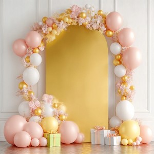 Arch Backdrop Cover 6ft Stretchy Backdrop Gradient Color Undersea Arched Stand Covers for Birthday Wedding Birthday Party Decoration, Multicolored - 1 of 4