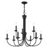 Livex Lighting Estate 9 - Light Chandelier in  Black - 2 of 3