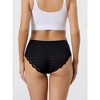 INSPIRE CHIC Women's Lace Mid-Waisted Full Coverage Stretchy Thin Breathable Striped Briefs 9 Packs - 2 of 4