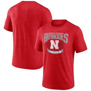 NCAA Nebraska Cornhuskers Men's Tri-Blend T-Shirt - 1 of 3