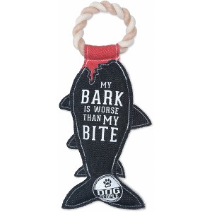 Pavilion Gift Company - My Bite - 13" Canvas Dog Toy on Rope - Pet Toy - 1 of 4