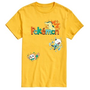 Men's - Pokémon - Cyndaquil, Oshawott, Rowlet Short Sleeve Graphic T-Shirt - 1 of 4
