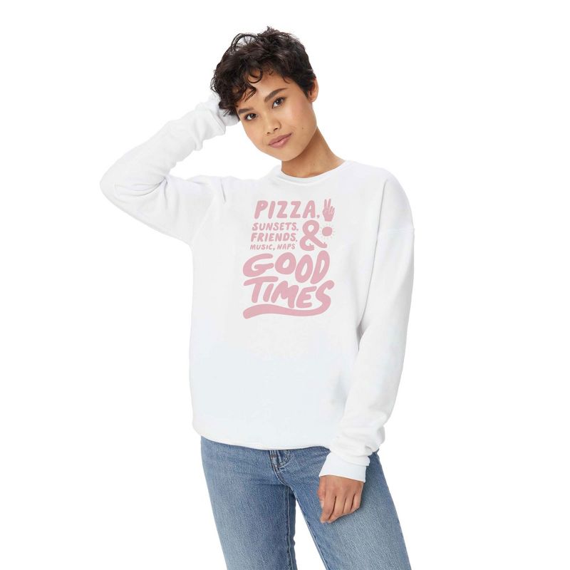 Phirst Pizza Sunsets Good Times Sweatshirt - Deny Designs, 2 of 5