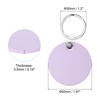 Unique Bargains PU Leather Keychain Blanks with Key Rings for DIY Laser Engraving 8 Pcs - 2 of 4