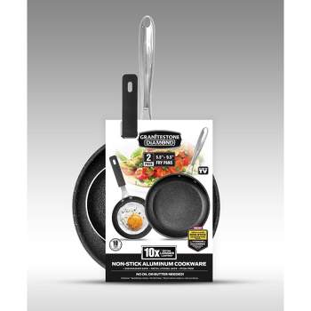 Granitestone Pro Hard Anodized 2-Pack Fry Pan with Stay Cool