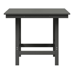 WestinTrends Ashore Outdoor HDPE 36" Square Patio Dining Table with Umbrella Hole - 1 of 4