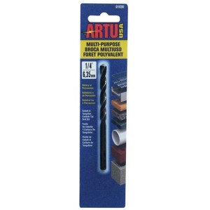 ARTU 1/4 in. X 4-1/8 in. L Tungsten Carbide Tipped Drill Bit Straight Shank 1 pc - 1 of 3