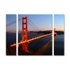 Trademark Fine Art-Pierre Leclerc 'Golden Gate Sf' Floating Brushed Aluminum Art - 2 of 3
