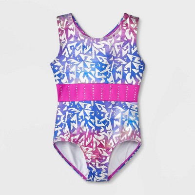 Girls' Gymnastics Ombre Leopard Leotard - Cat & Jack™ Xs : Target