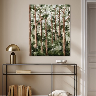 Art Remedy Art Remedy Wildy Forest Framed Landscape Watercolor Style 56937