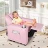 Infans Kids Recliner Chair w/Cup Holder & Side Pocket Adjustable Backrest Footrest - 4 of 4