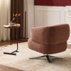 KWPZQEB Leisure Swivel Accent Chair, 360 Degree Swivel Sofa Chair with Curved Handle & Upholstered, Barrel Chair for Bedroom, Balconie, Living Room - 2 of 4