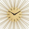 19"x19" Metal Starburst Wall Clock Gold - Olivia & May: Silent, Contemporary Decor - 4 of 4