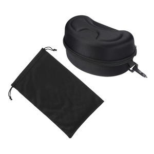 Unique Bargains EVA Microfiber Soft Texture Glass Ski Goggles Bag and Case Set - 1 of 4