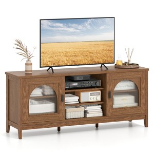 Tangkula Farmhouse TV Stand for TVs up to 65" Modern Vintage TV Cabinet for Living Room - 1 of 4