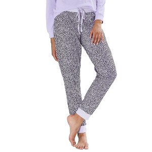 Women's Animal Print Pajama Pants - LASCANA - 1 of 4