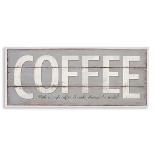 Stupell Industries Sassy Coffee Change The World, 24" x 10" - 1 of 4