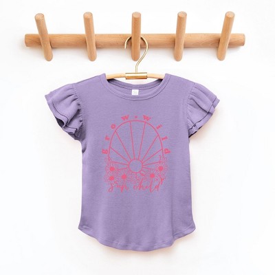 The Juniper Shop Grow Wild Sun Child Toddler Flutter Sleeve Tee