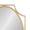Kate and Laurel Rateau Scalloped Wall Mirror, 20x30, Gold - 3 of 4